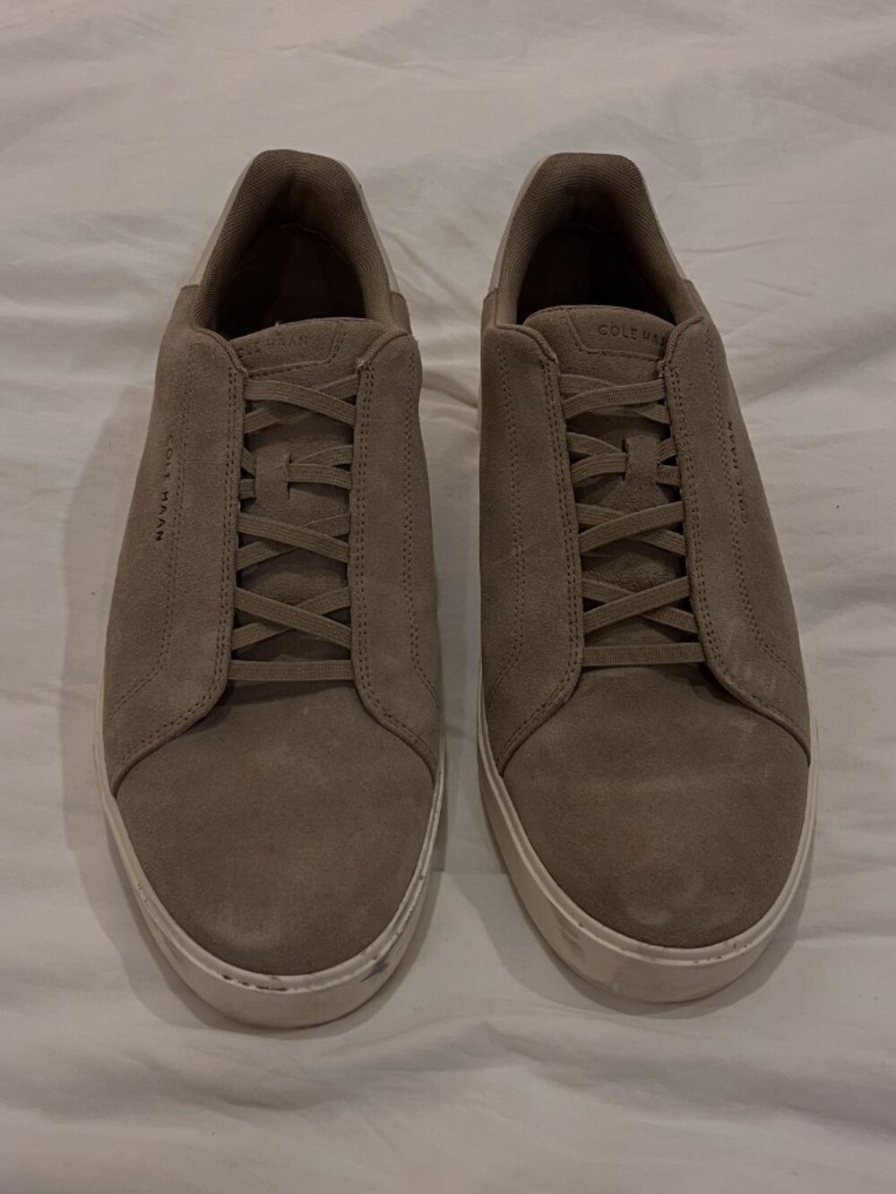 Cole Haan tan suede sneakers